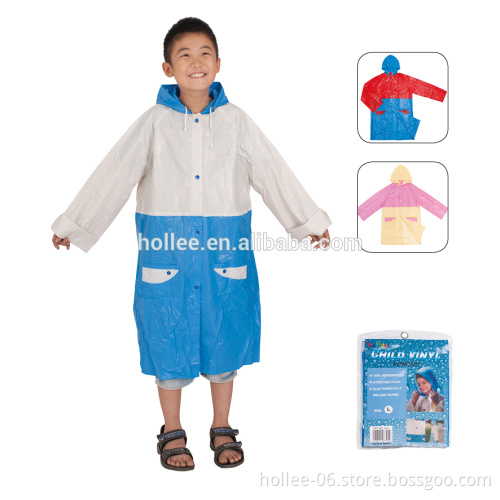 pvc children raincoat pvc rainwear
